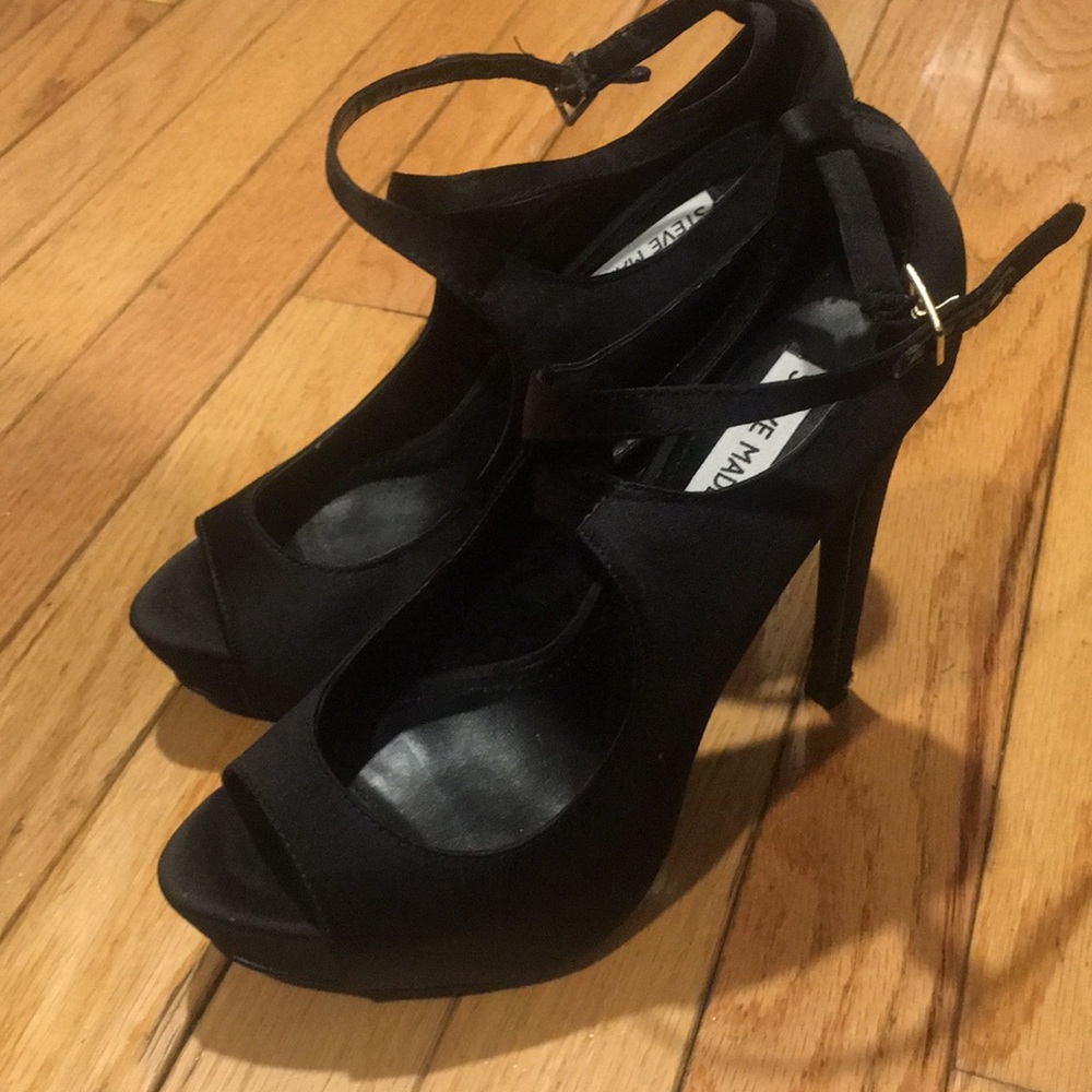 Strapped dressy heels